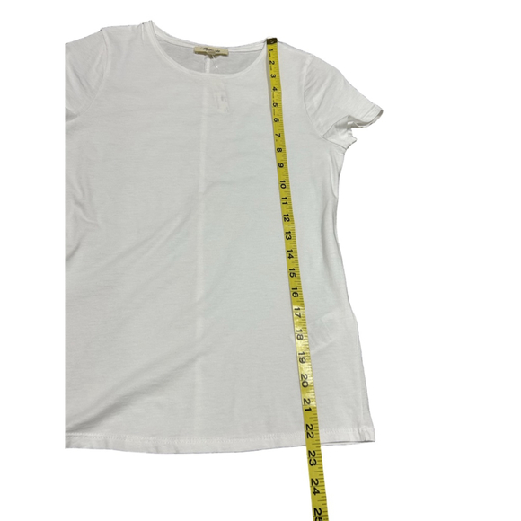 NWT Madewell Essential Slim Tee in Lightweight Cotton in white XXS - Picture 4 of 8